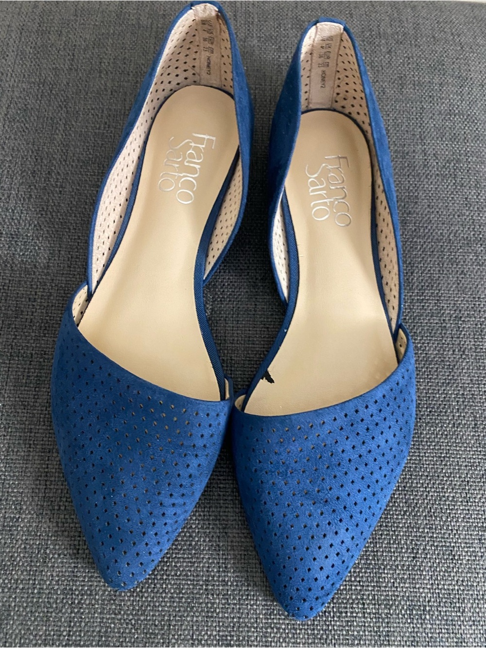 Franco Sarto Women’s Navy Blue Flats Size 6M Used